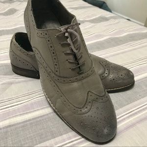 Nunn Bush grey leather wingtip